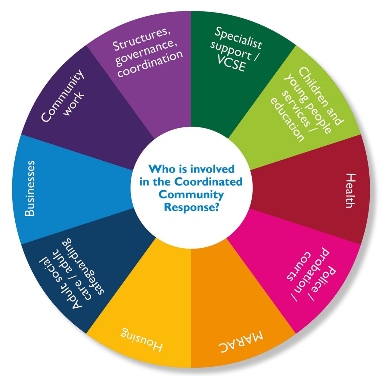 Coordinated Community Response infographic